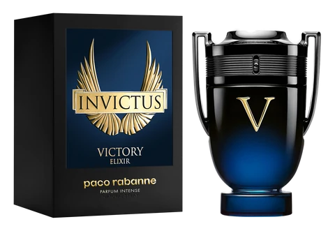 Frasco y caja de Invictus Victory Elixir