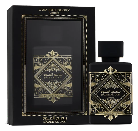 Frasco y caja de Bade'e Al Oud Oud for Glory