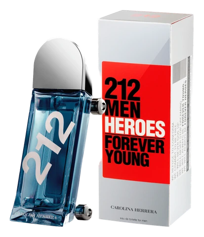 Frasco y caja de 212 Heroes Forever Young