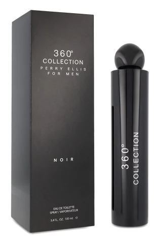 Frasco y caja de 360° Collection Noir